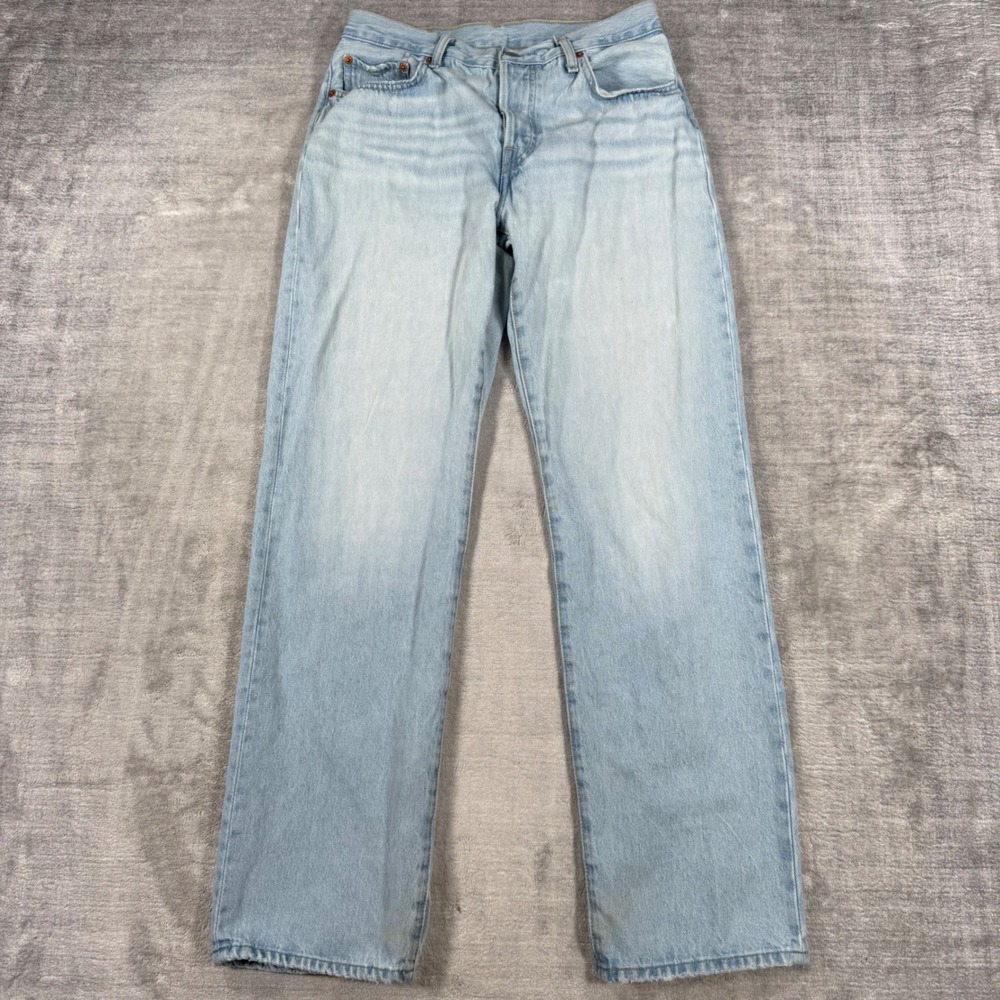 Levis Jeans Womens 27 Light Blue Premium 501 90s Straight Leg A1959-0011 Denim